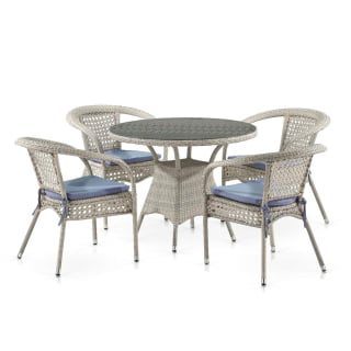 Комплект плетеной мебели из искусственного ротанга Лион-1C T220CT/Y32-W85 Latte 4Pcs (4+1). Фото № 1