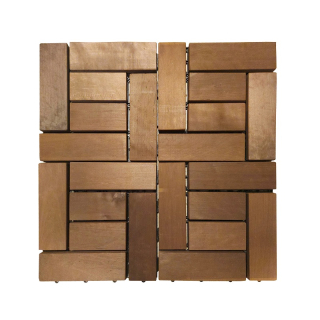 Трапик блочный деревянный для саун и бань, 32*32 см, термоольха, 1 шт (узор). Фото №2