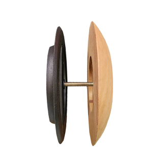 Вентиляционная поворотная заглушка Alder Wood, d100 мм, Кедр. Фото №2