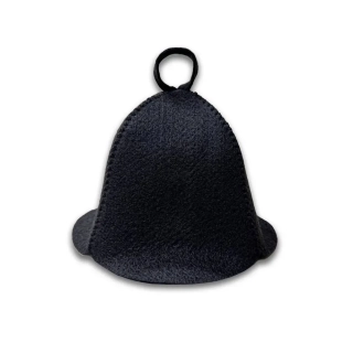 Шапка для бани и сауны, чёрная. Фото № 1