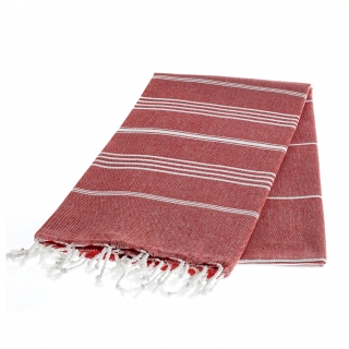 Пештемаль Джапраз Красный полотенце для турецкой бани. Фото №1