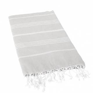 Пештемаль Джапраз Светло серый полотенце для турецкой бани. Фото №1