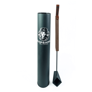 Ковш для бани Варвара рукоятка квадрат из темного Бука, AISI 201, 250 мл. Фото № 1