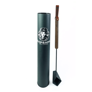 Ковш для бани Варвара рукоятка призма из темного Бука, AISI 201, 250 мл. Фото № 1