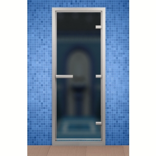 Дверь для турецкой бани ALDO 790*1890 мм, стекло сатин. Фото №1