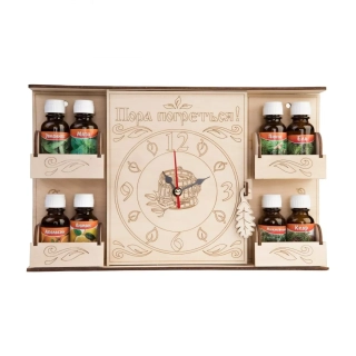 Набор масел и настенно-настольные часы 