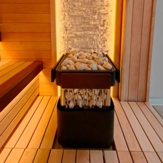 Электрическая печь BORN Stone 11E Black, 11 кВт. Фото № 13