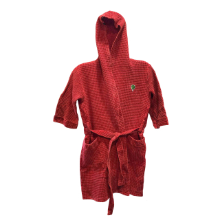 Халат мужской для бани BANEUM из плотного вареного хлопка, Красный, размер L. Фото №1