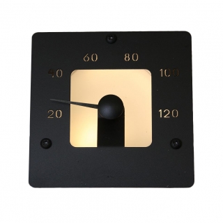 Термометр с подсветкой Cariitti SQ черный. Фото №1