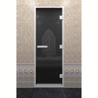 Дверь DoorWood Хамам Черный жемчуг 190х70 (по коробке). Фото №1