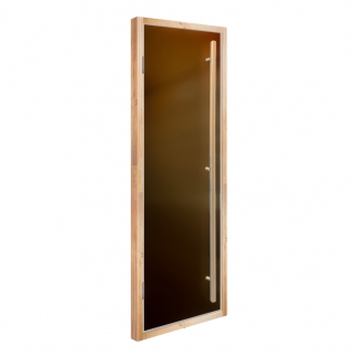 Дверь для сауны, со скрытыми петлями, DoorWood Flash Royal, бронза матовое, 2000*800. Фото №1