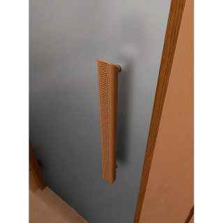 Дверь для сауны и бани DoorWood Фаворит BLACK Сатин 1900х700 (по коробке). Фото № 3