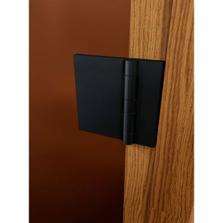 Дверь для сауны и бани DoorWood Фаворит BLACK Бронза Матовая 1800х700 (по коробке). Фото № 3