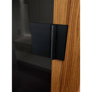 Дверь для сауны и бани DoorWood Фаворит BLACK Графит 1900х700 (по коробке). Фото № 3