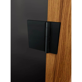 Дверь для сауны и бани DoorWood Фаворит BLACK Графит Матовый 1900х700 (по коробке). Фото № 4