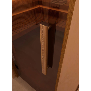 Дверь для сауны и бани DoorWood Фаворит BLACK Бронза 1800х700 (по коробке). Фото № 3