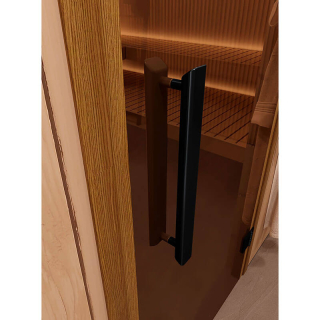 Дверь для сауны и бани DoorWood Фаворит BLACK Бронза 1800х700 (по коробке). Фото № 2