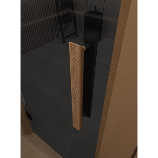 Дверь для сауны и бани DoorWood Фаворит Графит 1900х700 (по коробке). Фото № 2