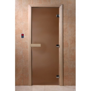 Дверь для саун DoorWood Бронза матовое 170х70. Фото №2