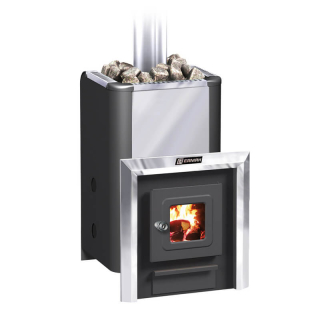 Дровяная печь для бани Ермак 20-С Элит (Нержавейка). Фото № 1