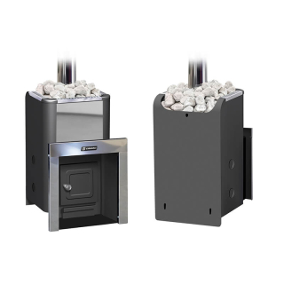 Газо-дровяная банная печь Ермак Уралочка 12 (Нержавейка). Фото № 4