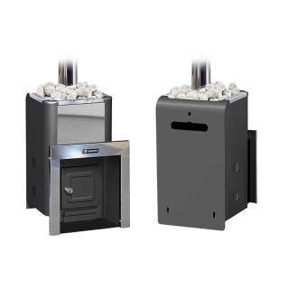 Газо-дровяная банная печь Ермак Уралочка 24 (Нержавейка). Фото № 2