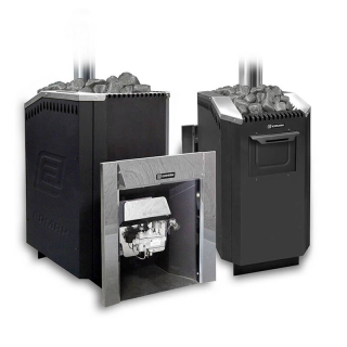 Газо-дровяная банная печь Ермак Уралочка 30 (Сталь). Фото № 2