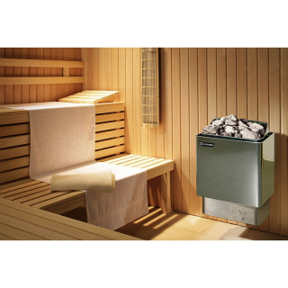 Электрическая печь для бани Ермак SCA-90 BW, с выносным пультом в комплекте. Фото № 3