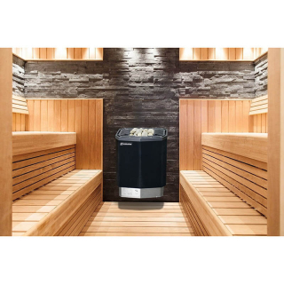 Электрическая печь для бани Ермак FT-90 BW (PCM) с выносным пультом в комплекте. Фото № 2