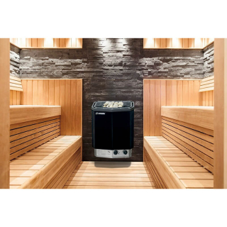 Электрическая печь для бани Ермак FT-45 BS (PCM) со встроенным пультом. Фото № 2