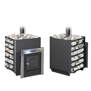 Дровяная печь для бани Ермак 12 Сетка Классика. Фото № 2