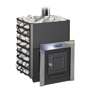 Дровяная печь для бани Ермак 20 Сетка Классика. Фото № 1