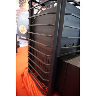 Дровяная печь для бани Ермак 36 Сетка Люкс, с панорамным стеклом (Чугун). Фото № 5