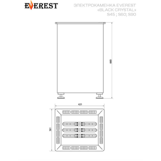Электрическая печь для бани и сауны Everest 