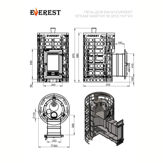 Печь для бани Эверест 