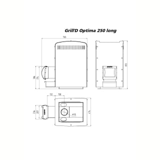 Печь Grill’D Optima 250 Long Deluxe. Фото №3
