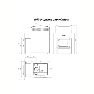 Печь Grill’D Optima 250 Window Deluxe. Фото №3