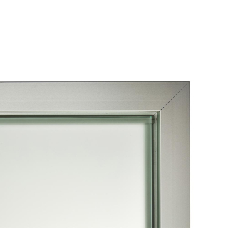 Дверь стеклянная для сауны Grandis GS 8x21 Сатин, серебристый профиль. Фото №4