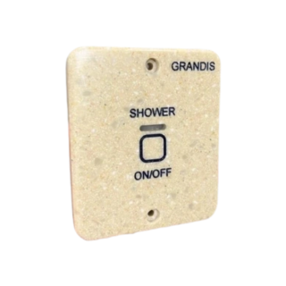 Сенсорная кнопка Grandis (START / STOP) из кварцевого камня LG огнестойкий 3*0,20 (кабель 8м). Фото № 1