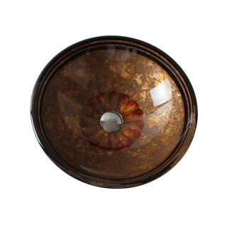 Раковина стеклянная Bronze De Luxe Т12-D420-H150мм 12193. Фото №2