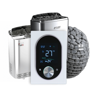 Пульт управления сауной Henki L-Series (Wh) белый, Wi-Fi, 20 кВт. Фото № 4