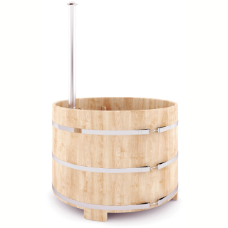 Кедровый бассейн офуро со встроенной дровяной печью ( 120*150*4 ). Фото №1