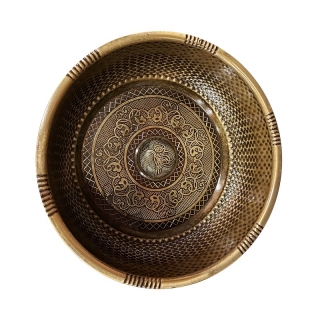 Чаша омовения для хамама диаметр 20 см, цвет Бронза. Фото №1