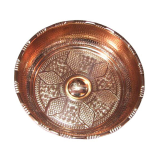 Чаша омовения для хамама, цвет медь, диаметр 20 см. Фото №2