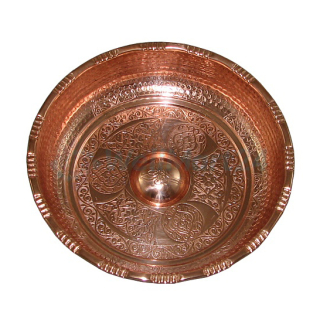 Чаша омовения для хамама, цвет медь, диаметр 20 см. Фото №3