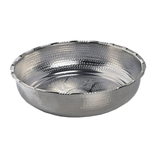 Чаша омовения для хамама, цвет серебро, диаметр 20 см. Фото №3