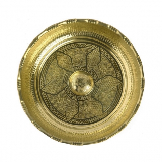 Чаша медная для хамама золото диаметр 16 см . Фото №1