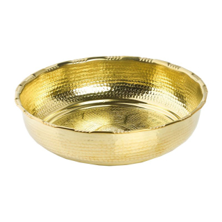 Чаша медная для хамама золото диаметр 16 см . Фото №2