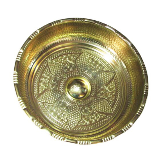 Чаша медная для хамама золото диаметр 16 см . Фото №3