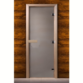 Дверь для сауны Maestro woods сатин 900х2100 левая. Фото №1